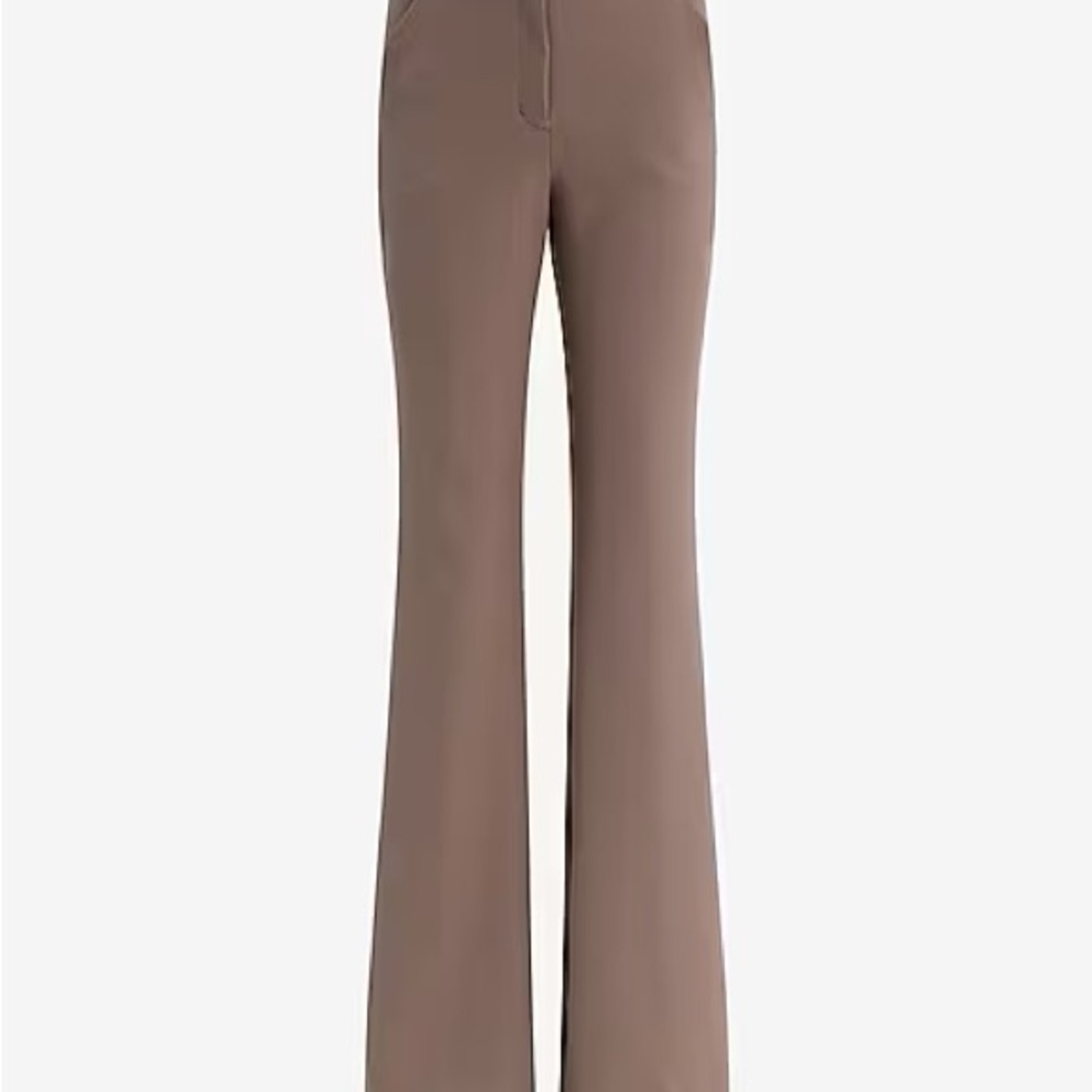 Express Taupe Flared Women's Trousers